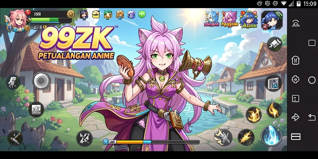 Gameplay menarik dengan karakter anime yang ikonik.