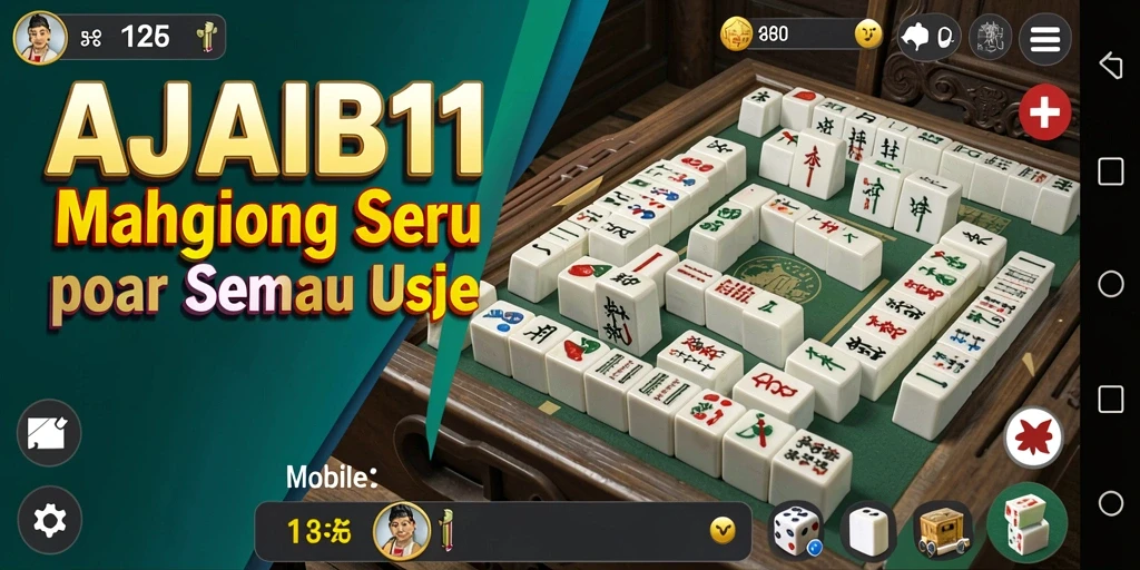 Tampilan gameplay AJAIB11 yang menegangkan dan penuh strategi Mahjong.