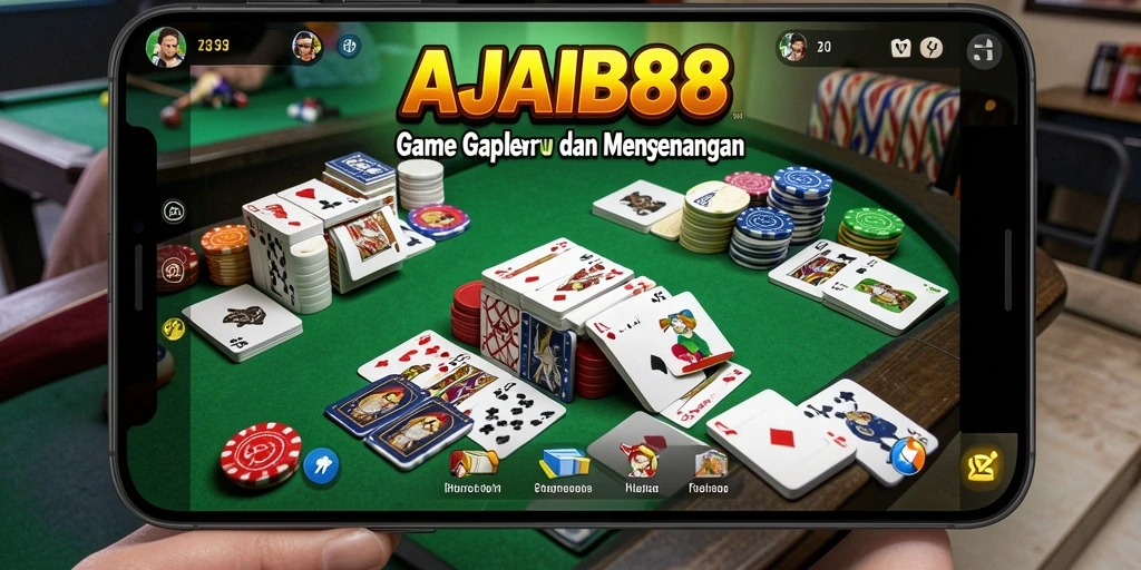 Tampilan gameplay Gaple yang seru dan interaktif.