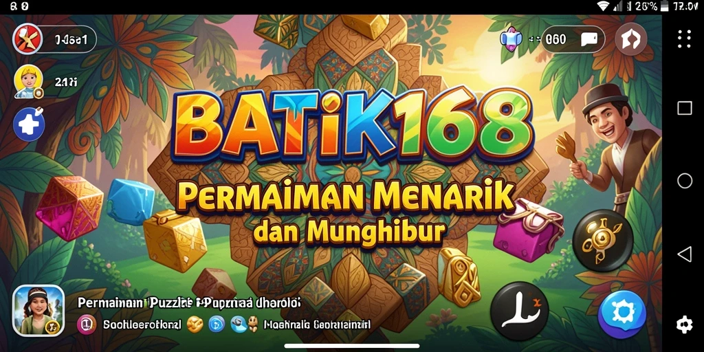 Tampilan gameplay menarik dari BATIK168 yang penuh tantangan.