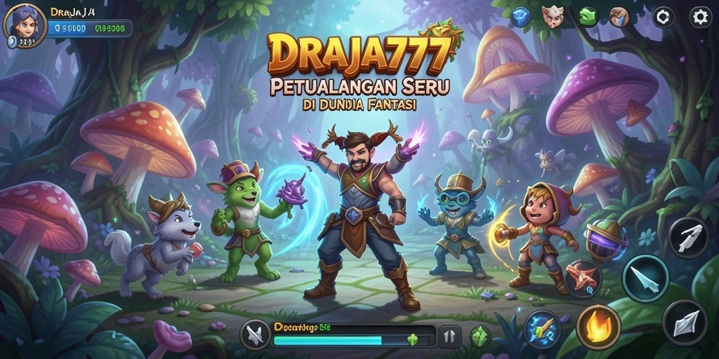 Tampilan gameplay DRAJA777 yang memukau dan penuh petualangan.
