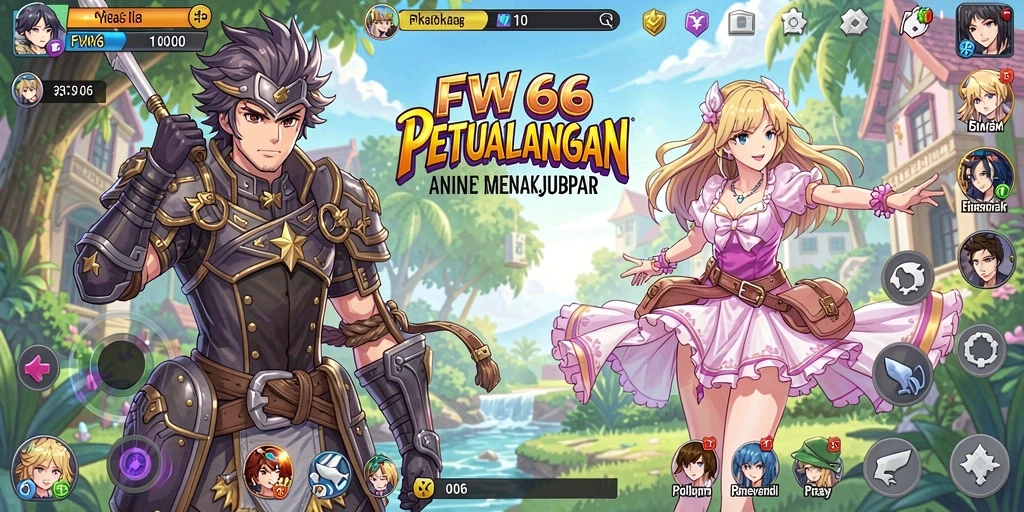 Gameplay seru dengan karakter anime yang mendebarkan.