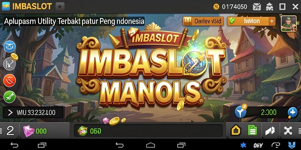 Tampilan antarmuka IMBASLOT yang menarik dan mudah digunakan.