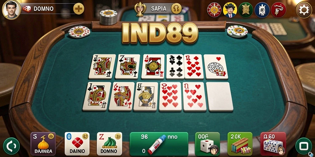 Tampilan menarik gameplay Domino IND89 yang mengasyikkan.