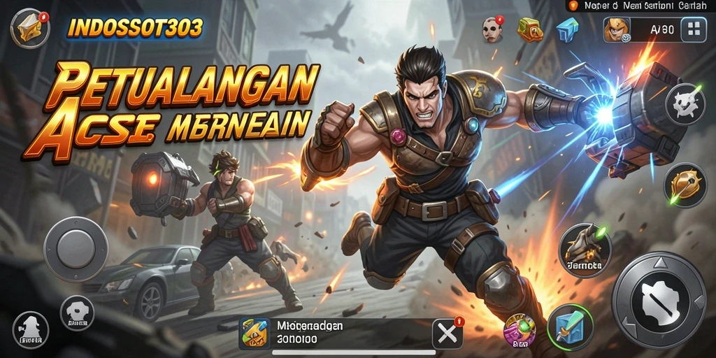 Tangkapan layar INDOSLOT303 menampilkan aksi mendebarkan di dunia permainan.