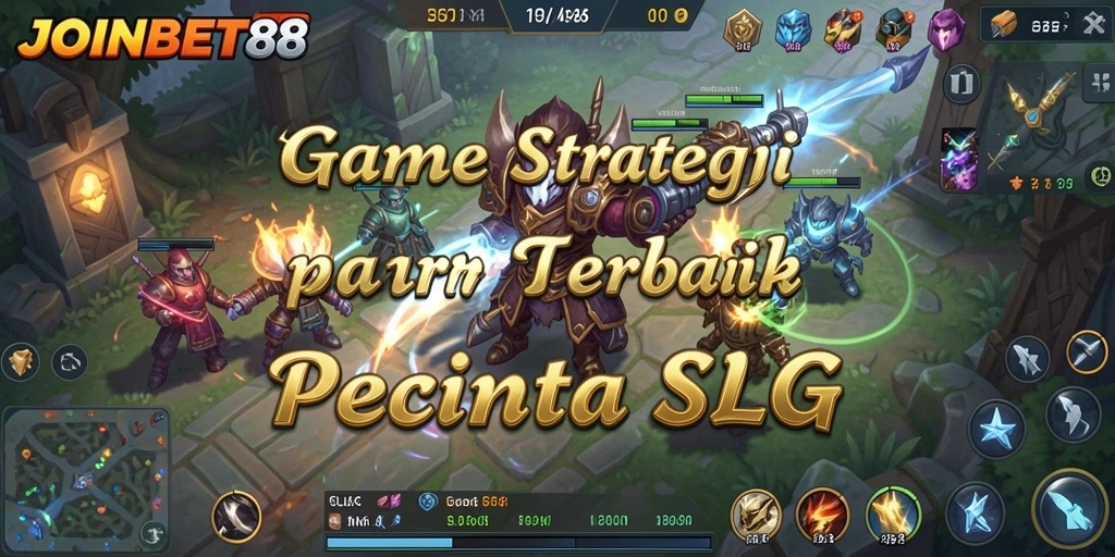 Screenshot gameplay <strong>JOINBET88</strong> menampilkan pertempuran strategis yang intens.