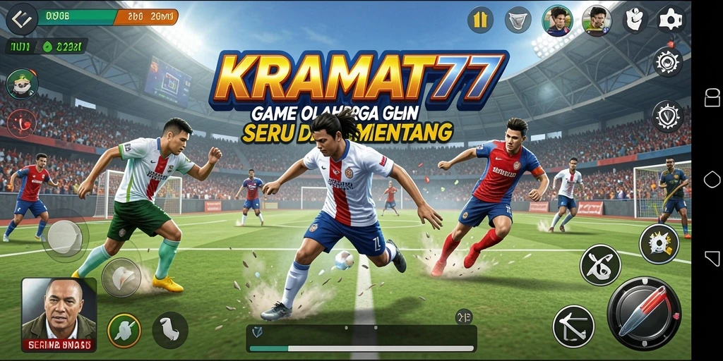 Screenshot gameplay KRAMAT77 yang menampilkan aksi olahraga seru.