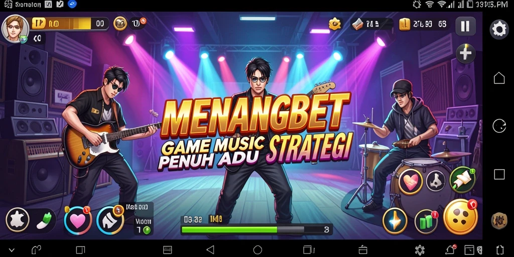 Tampilan gameplay MENANGBET dengan berbagai lagu menarik.