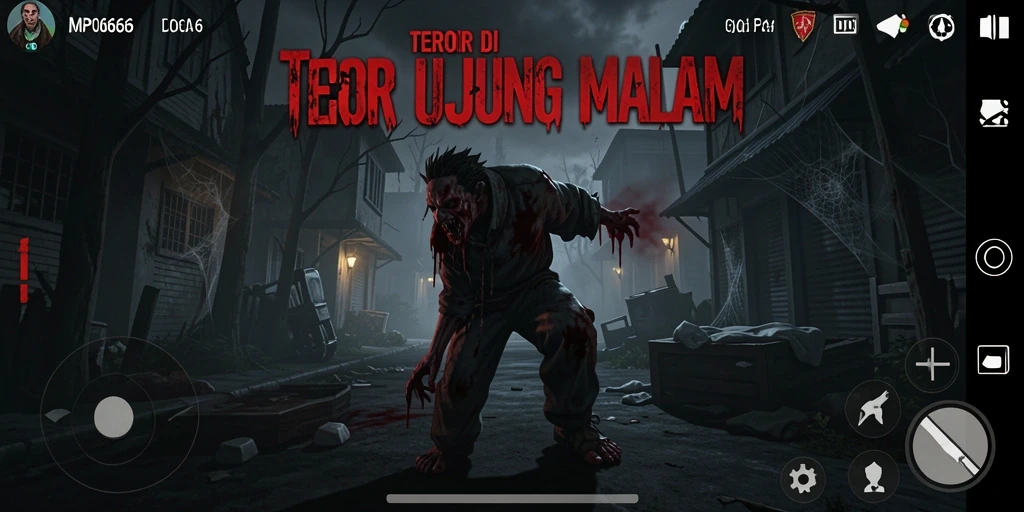 Gameplay MPO666 menampilkan suasana horor yang mencekam dan menegangkan.