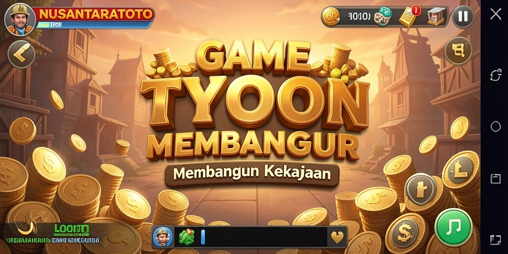 Tangkapan layar gameplay NUSANTARATOTO yang menunjukkan strategi Tycoon.