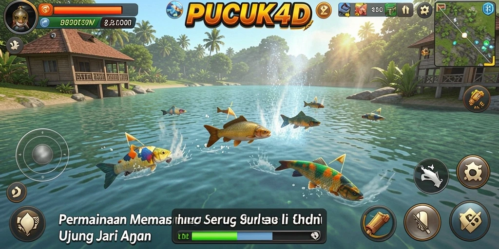 Gameplay seru memancing ikan dengan visual yang menakjubkan.