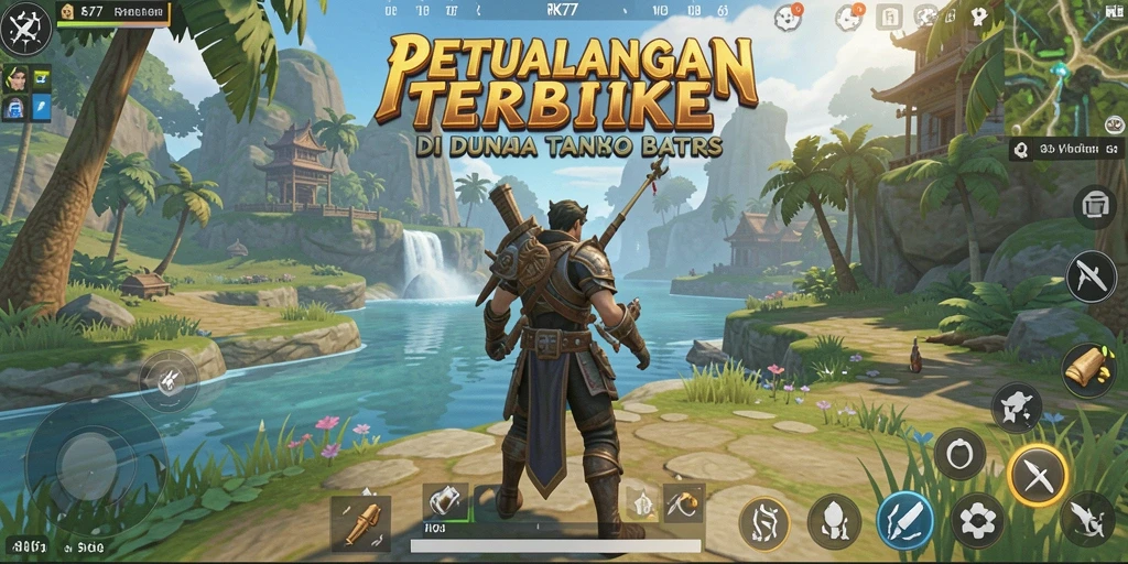 Tampilan gameplay RK77 yang memukau di dunia terbuka.