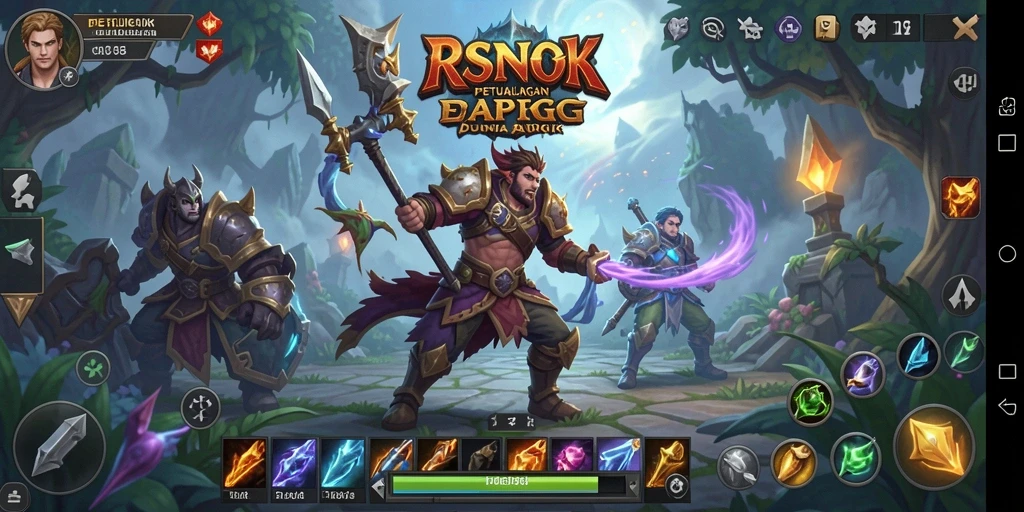 Screenshot RSNOK menampilkan aksi pertarungan epik dalam dunia ARPG.