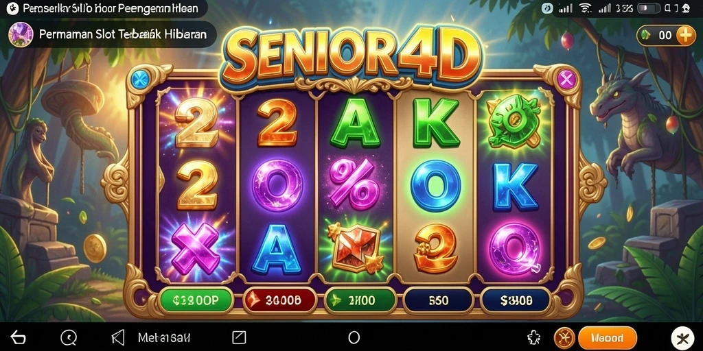 Tampilan menarik dari gameplay SENIOR4D yang penuh warna.