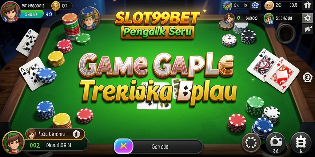Tampilan gameplay seru dari permainan Gaple SLOT99BET.