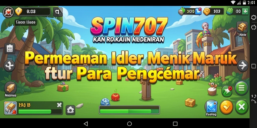 Tangkapan layar utama SPIN707 menampilkan aksi gameplay Idle yang mengasyikkan.
