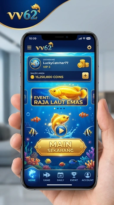 Tampilan daftar aplikasi terbaru di vv62.